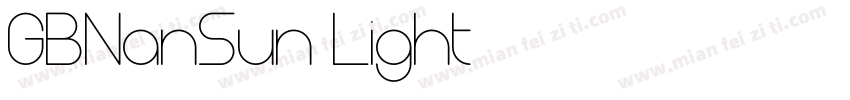 GBNanSun Light字体转换